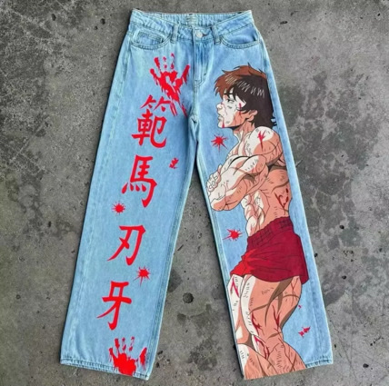 Demon Back Baki Denim