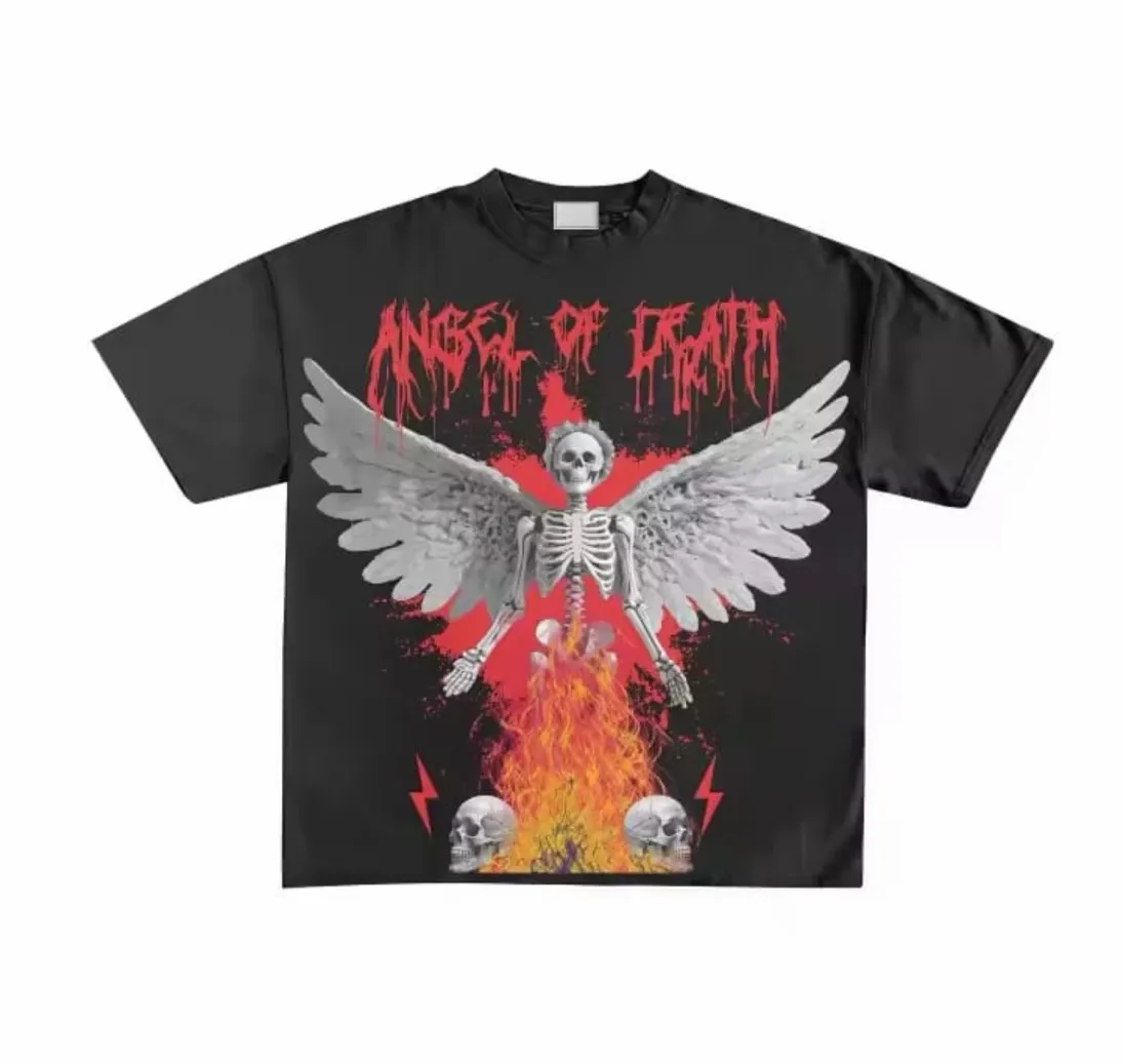 Gothic Angel Oversized Tee